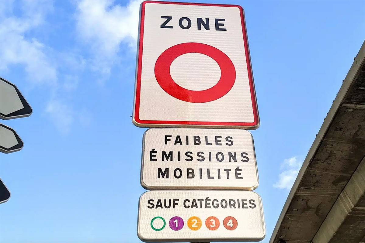 Panneau ZFE - Zone à faibles émissions mobilité