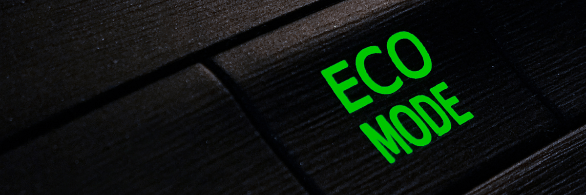 Un bouton "mode eco" dans une voiture
