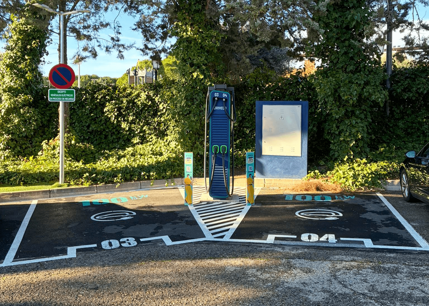 Une station DRIVECO en Espagne, sur un campus universitaire